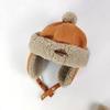 Cute Kid Lei Feng Hat Fleece-Lined Ear Protection Cap New Warm Hat  Children