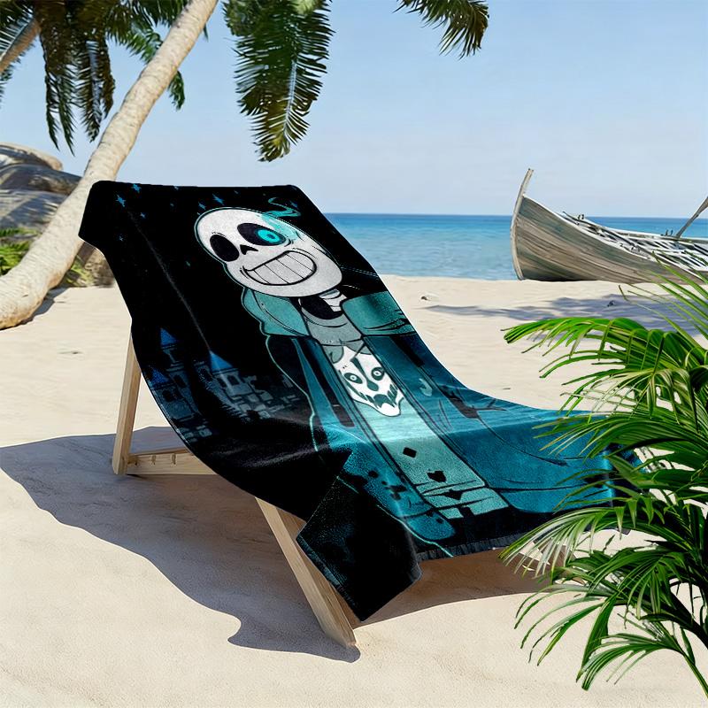 Undertale 2D Flat Print Beach Towel, Large Soft Quick Dry Towel for Beach Camping Swimming.NSTJ0928256