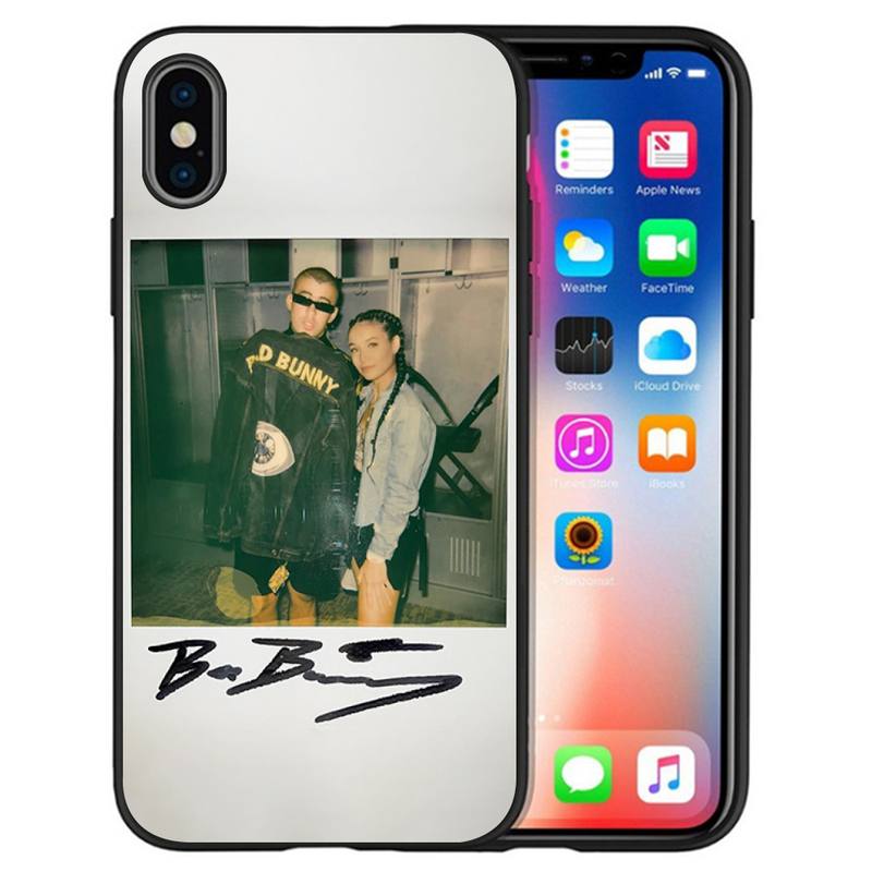 Skydd Bad Bunny Telefonfodral För IPhone 12 Pro X XS Max XR 7 8 Plus IPhone 12 Mini 11 Pro Max SE 2020 Fodral