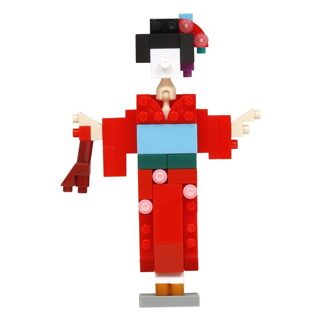 Kawada Nanoblock Kimono Girl x x 18cm Ages 12 and up Interior Hobby NBC_358R 1.3 10.5 NBC_358R