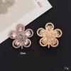 DIY Phone Case Charms Metal Alloy Water Drop Flower Rhinestone Decoration Phone Shell Accessories