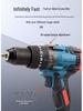 150N High-Torque Rechargeable Brushless Electric Drill with Lithium Battery