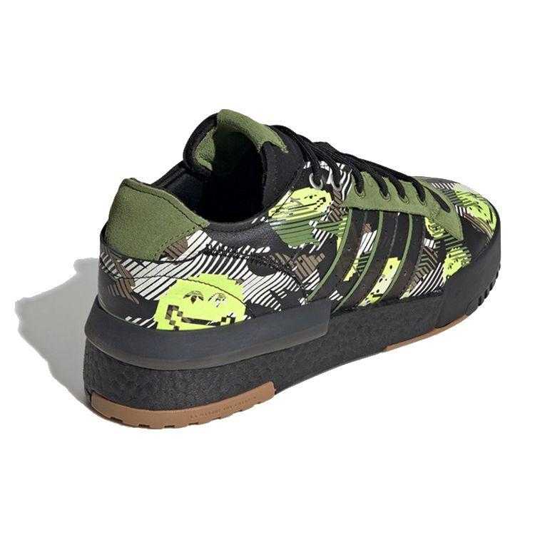 Adidas Originals Rivalry Rmlow Synthetic Leather Breathable Low-Top Sneakers Unisex Sneakers Green Black GZ7841