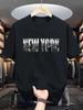 Unisexs Fashion New Newyork Printed Breathable And Comfortable Round Neck Tshirt Summer Outdoor Leisure Party Top