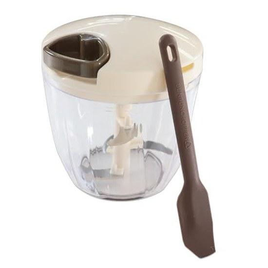 Enhanced Bunbun Chopper 5SGenuine ProductMini Spatula 16.3cm Set Washable Lid (Bunbun 5S Mini (Brown))
