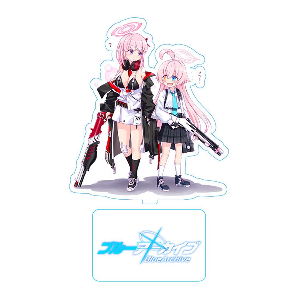Hot Anime Blue Archive Takanashi Hoshino Cosplay Game Acrylic Action Figure Stand Model Toy Decor Prop Fans Collection Gift