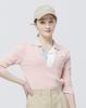 DOYOUKNOWMC 24Ss Golf Cool Touch Open Neck Light Pink Shirt Collar Knit