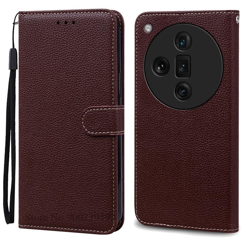 For OPPO Find X7 Case Leather Wallet Flip Case For OPPO Find X7 Ultra Case Soft Silicone Cover Coque Fundas Shell