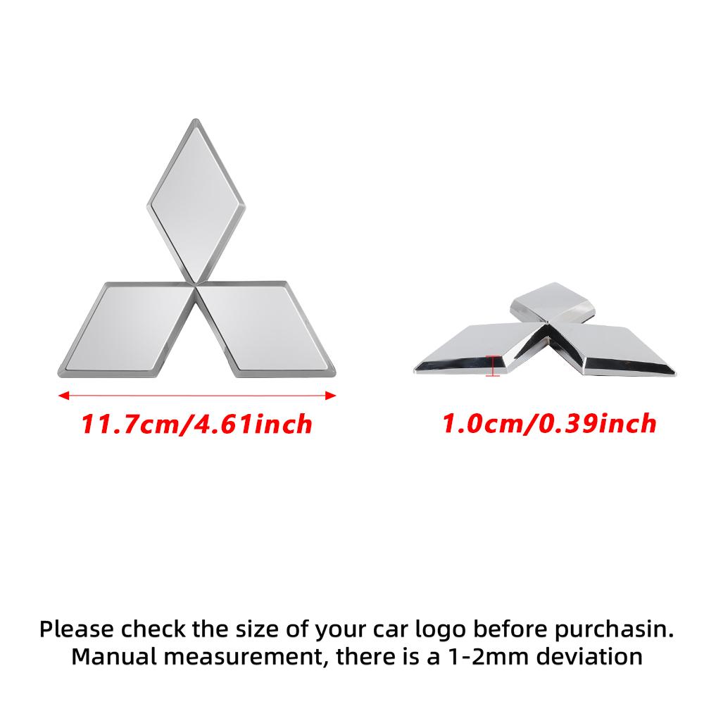 Car Logo Front Rear Stickers Decoration Badge Accessories For Mitsubishi 9 Ralliart ASX L200 Colt Outlander Pajero Lancer Cross
