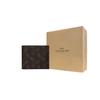 New COACH Billfold Wallet PVC Clutches Wallets Men's Dark Brown 4906-A7U