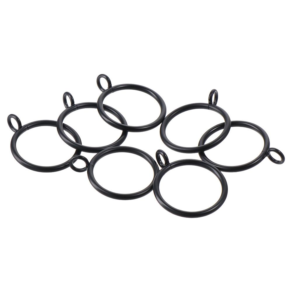30pcs 1.25 Inch Curtain Ring Black Door Curtain Hanging Ring Shower Curtain Hooks  Bathroom