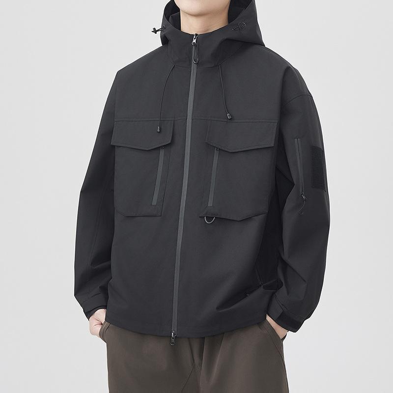 

Jacket men s color blocking 2025 autumn and winter new men s youth windproof fashion casual top jacket trend 3XL
