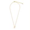 Best Selling Classic Design Geometric Fashion Jewelry Stainless Steel Gold Plated Zircon Pendant Woman Luxury Necklace