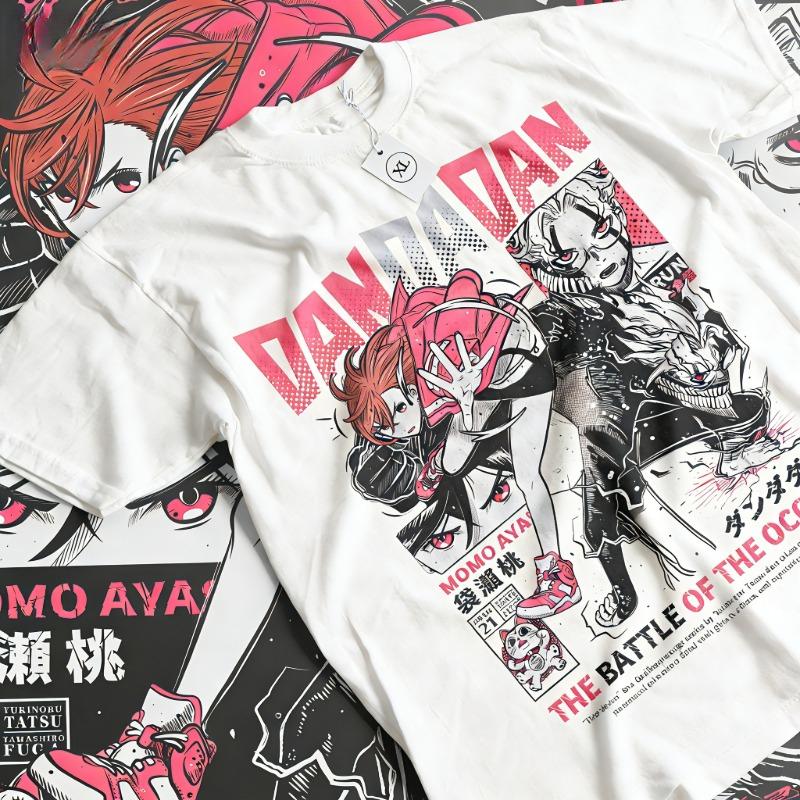 

Dandadan Okarun Tshirt Okarun Momo Ayase Cute Japanese Cartoon Gift Comfortable and Breathable Shirt Y2k Ins 4XL