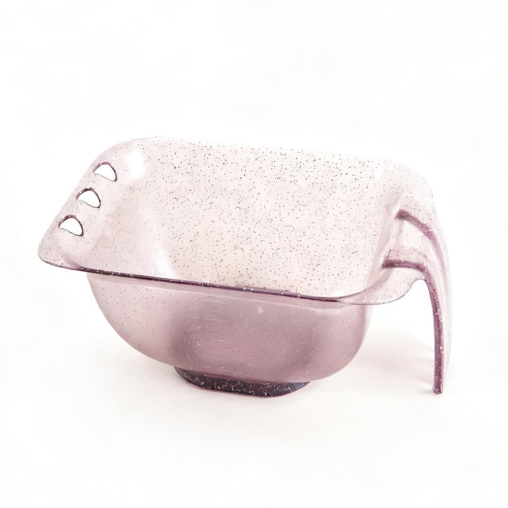 Glitter Color Hair Coloring Bowl Easy To Clean with Scale Hair Dye Mixing Bowl Reusable Large Capacity Hair Dye Bowl