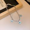 Luxury Vintage Devil's Eye Bracelet Devil's Eye Imitation Shell Rhinestone Devil's Eye Bangle Aesthetic Copper Zircon