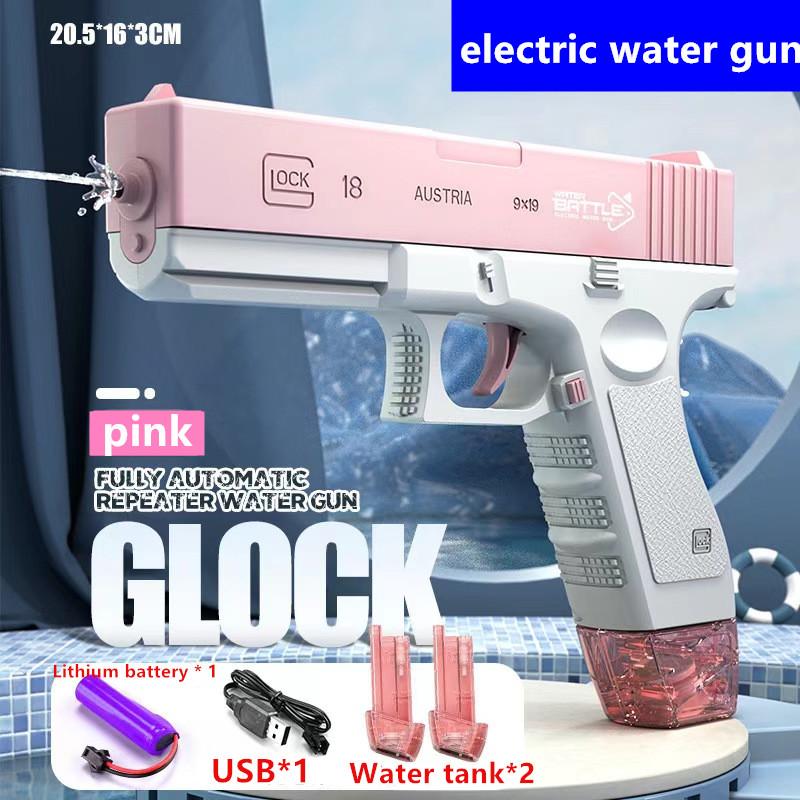 M416 Water Gun Electric Pistolet Shoot Toy Full Automatic Summer Shoot Beach Outdoor Fun Toy For Children Boys Girl Adults Gift