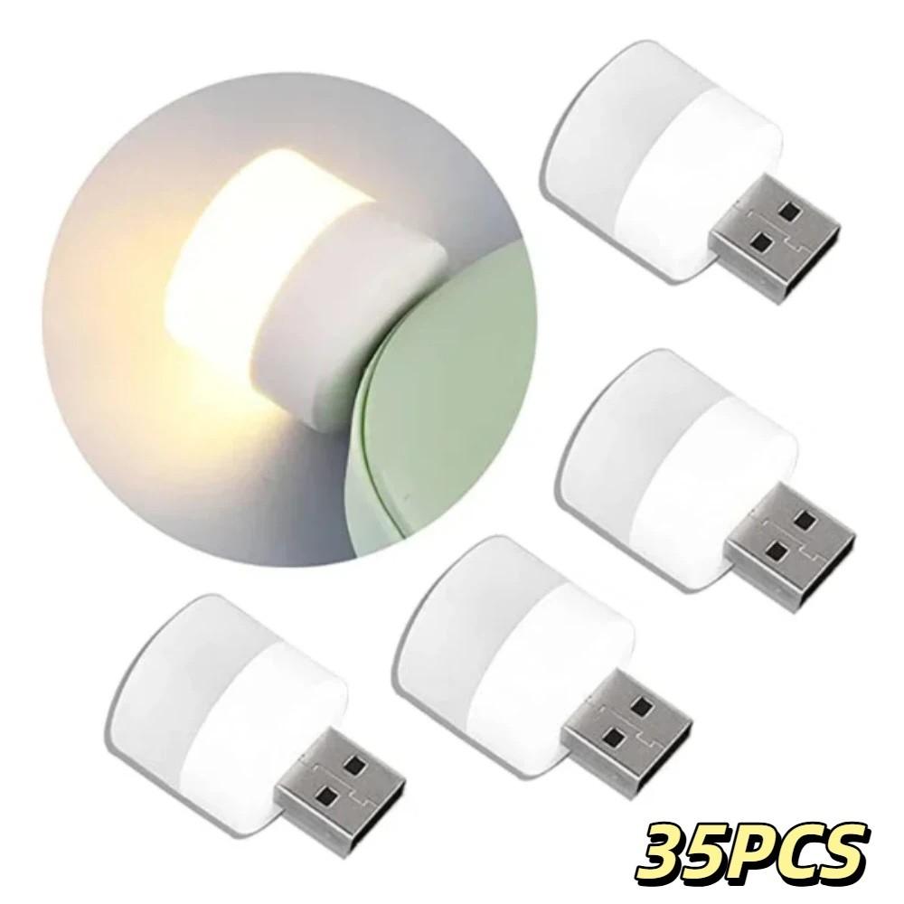 USB Plug Mini USB Night Light Warm White Mini Size Warm White Night Lamp Mobile Power Charging Eye Protection LED Night Lamp