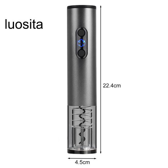 Otvírák na 1 lahve, dobíjecí elektrický otvírák na víno, automatický extraktor korku pro domácí barovou párty bez námahy