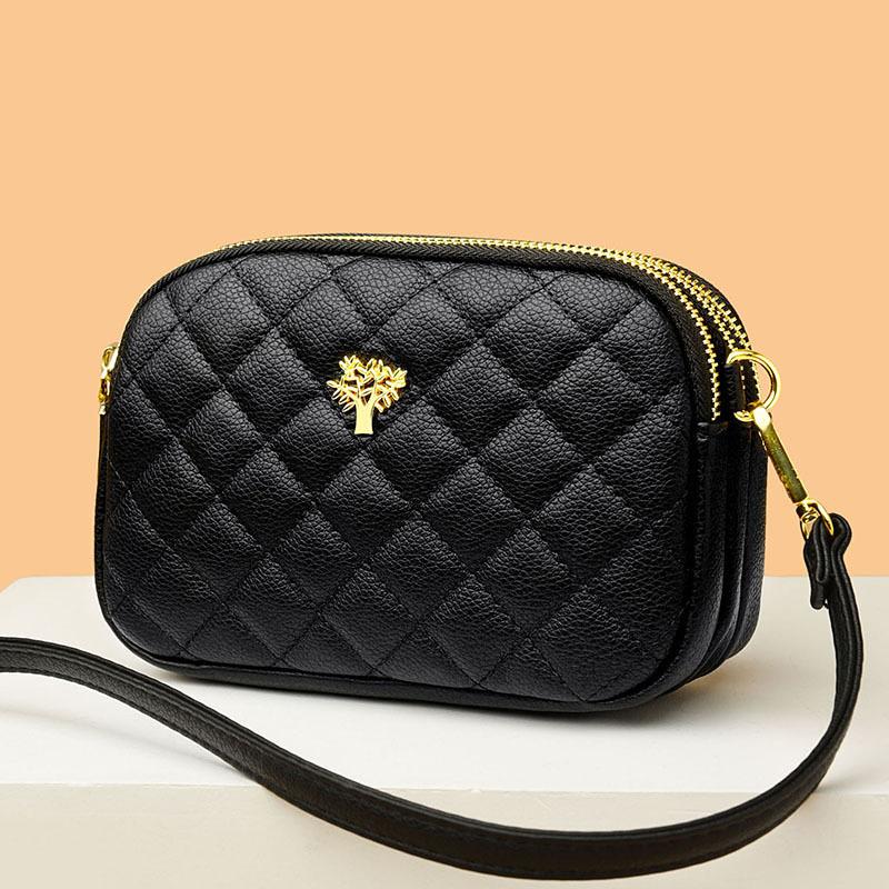 Summer Three layer Mini Mobile Phone Bag Fashionable Casual Mother Bag Atmospheric Diamond Square Bag New Crossbody Bag
