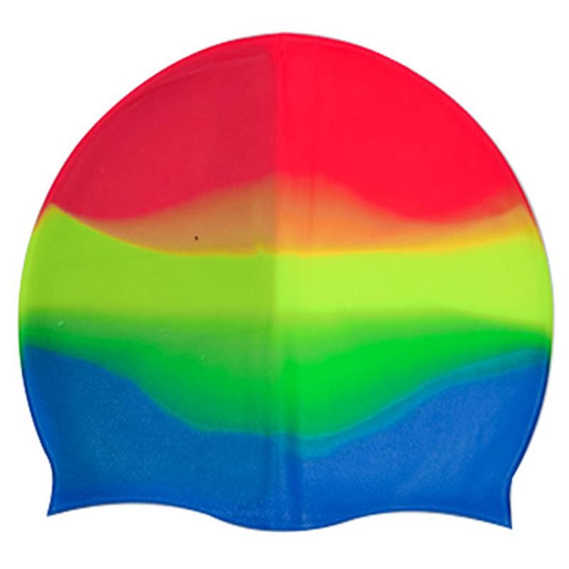 Swimming Cap Silicone Women Men Waterproof Plus Size Colorful Adult Long Hair Sports High Elastic Adults Swim Pool Hat