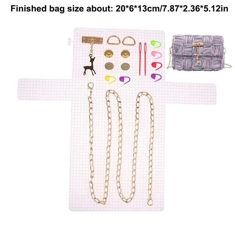 Auxiliary Weaving Plastic Mesh Kit Plastic Grid Weaving Helper Handbag Shoulder Bagf Net Cover DIY Bag Accessories