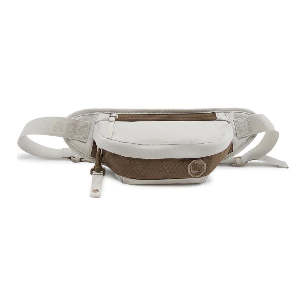 New LiNing BadFive Collection Basketball Collection Polyester Waist Bag Chest Bag Regular Unisex Oat Gray & Brown & Brown ABDU191-3