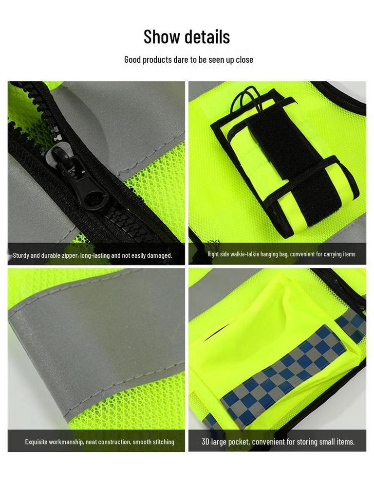 Reflective Traffic Patrol Vest - Road Safety Jacket