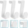 3pcs Potty Hook Toilet Tank Hooks Potty Ring Hook Bathroom Wall Hangers Plastic Hanging Hook Punch Cabinet Hook for Hanging Training