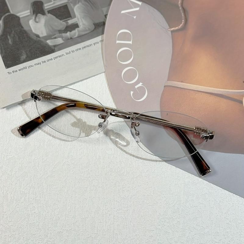 Borderless Fashion Glasses Advanced Borderless Cut Border Blue Light Glasses