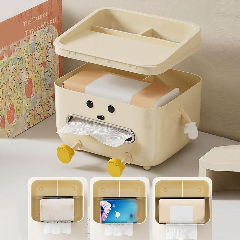 Paper Towel Box Household Living Room Luxury Bedroom Bedside Remote Control Multi-Function Desktop Organizer Box
