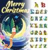 Colorful Acrylic Alphabet Letters Car Hanging Ornament For Christmas Home Decoration