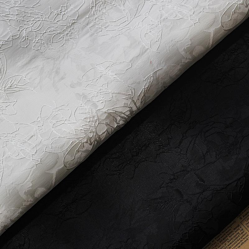 Modă Distinctivă Țesătură Embosată Textură Croșetată Tridimensională Jacquard Țesătură Rigidă Costum High-fashion Rochie Poncho Materiale