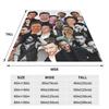 Throw Blanket James McAvoy Photo Collage Micro Fleece Blanket Four Sizes Customizable Warm For Living Room AntiPilling Blanket
