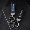 Carbon Fiber Car Keychain Key Chain Ring Metal Leather For Opel Insignia Zafira B Vectra C B Mokka Vectra Astra H G J Corsa D