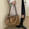 Women's Imitation Suede Shoulder Bag Large Capacity Tote Bag