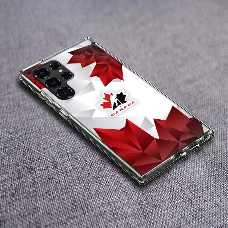 Kanada Nationales Fußballteam Logo Handyhülle Für Samsung Galaxy S24 S23 S21 S20 FE S22 S26 Ultra S25 Edge S10 Plus Hülle Klar