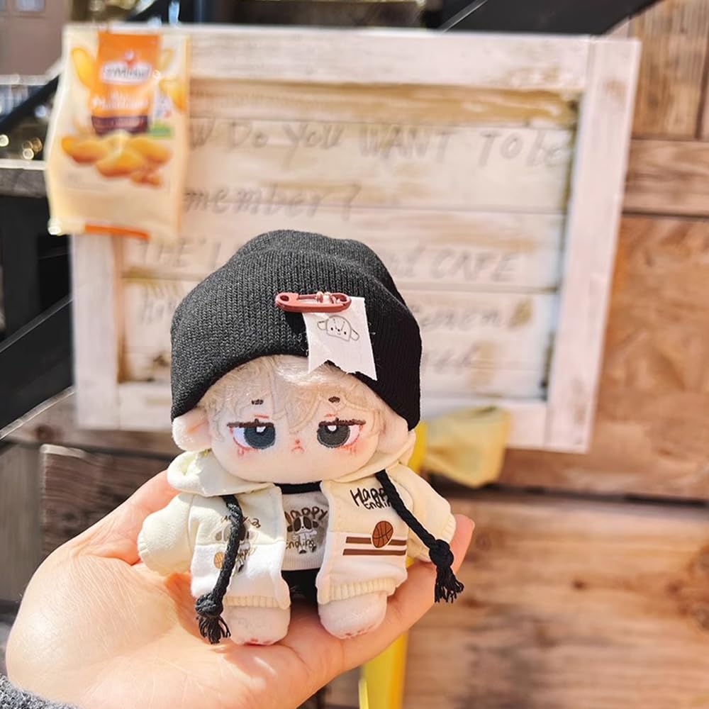 Niannyyhouse Plush Doll Clothes Cotton Doll Accessories 20cm Dress-Up (10cm) - Hat, T-shirt, Pants, Hoodie, Shoes, Sweatshirt, 10cm, 15cm,