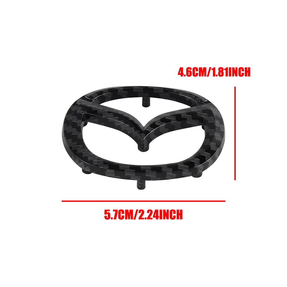 57x46MM Car Steering Wheel Center Badge Replacement ABS Emblem for Mazda CX4 CX5 RX7 Atenza Axela 3 2 5 CX3 MX3 MX5 CX9 CX7 RX8