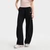 FILA Original Logo Lace-Up Fashion Knitted Wide-Leg Casual Pants Women pants Black F11W529601F-BK