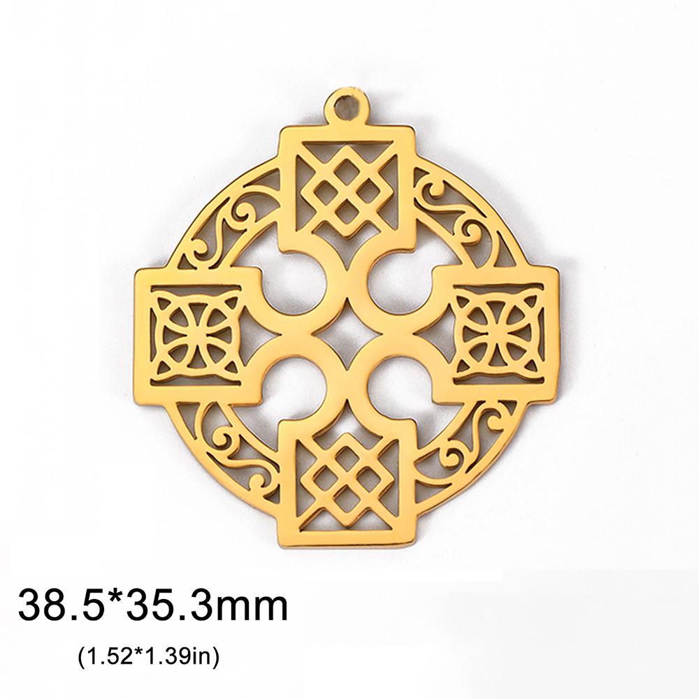 Dawapara Celtics Infinity Knot Pendant for Jewelry Making Triquetra Trinity Knot Chalice Well Irish Stainless Steel Accessories