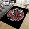Rock and Roll Bat Design Carpet suitable as a non-slip mat for the living room or bedroom sofa