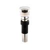 Long Pop up Drain Drainer With or Without Overflow Long Pop up Drainer Bathroom Drain