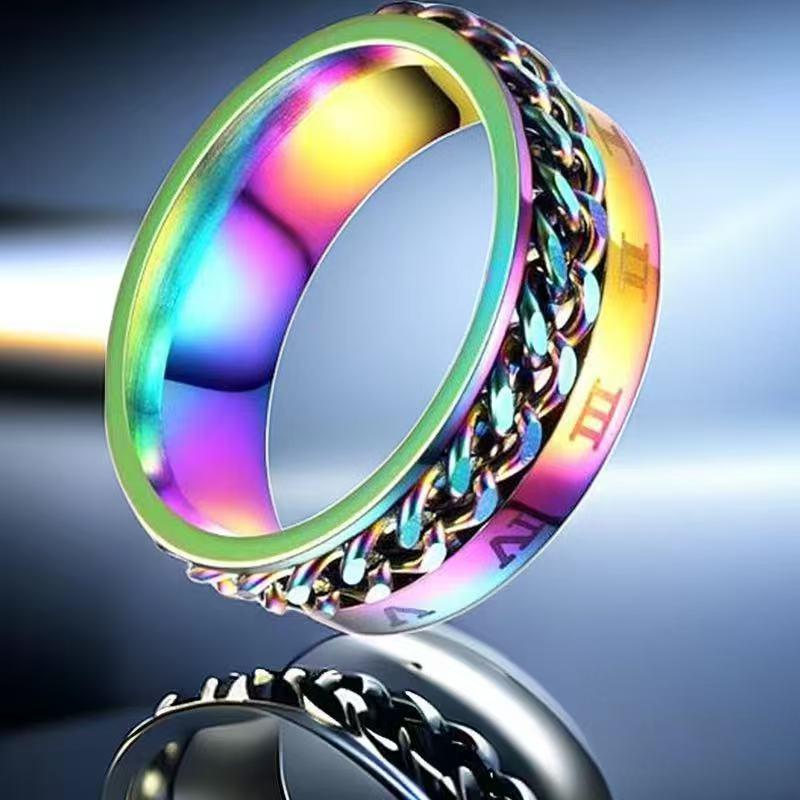 Herren Trendring aus Edelstahl - Langlebiges, nicht verblassendes Titanband