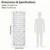 Drawing Tool Acrylic Material Patchwork Ruler Rectangle Drawing Sewing Rulers Patchwork Design Making Drawing Ruler Fabric Work