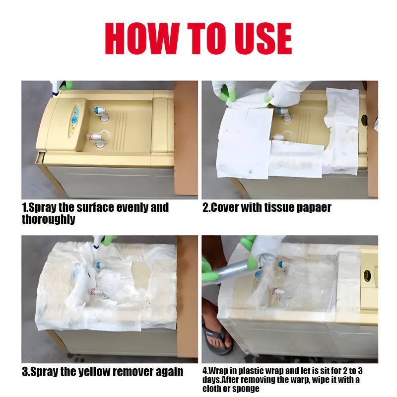 100ML Plastic Refresher Cleaner, Stain Remover for Air Conditioner Parts, Easy Application DIY Solution for Hvac Maintenance