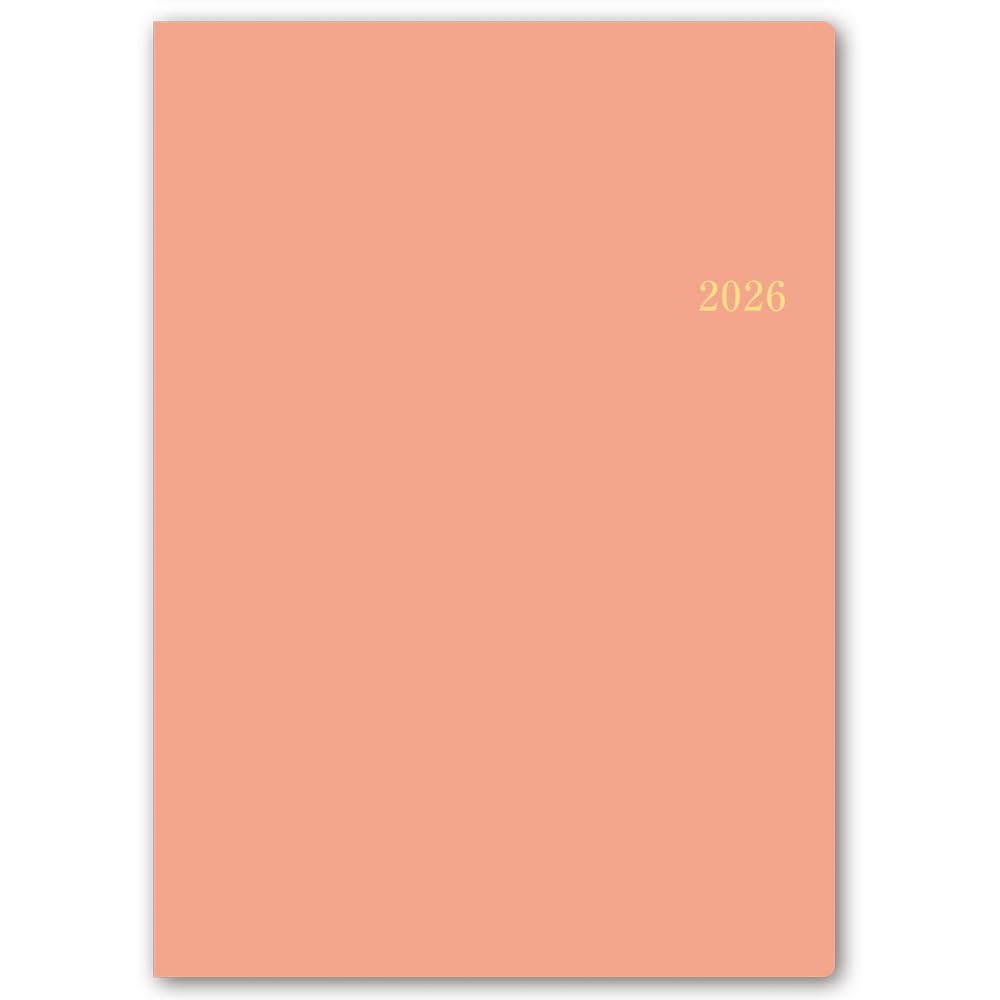 NOLTY 2026 Daily Memory 7133 January Planner, A5, 3, Pink, (Starts 2026)