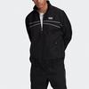 Adidas Logo Stand Collar Letter Track Sports Jacket Men's Black