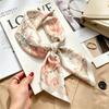 Korean Temperament Satin Small Square Scarf Women's Light Luxury Silk Scarf Commuter Professional Scarf Headband Bag Multi-purpose Accessories Whol