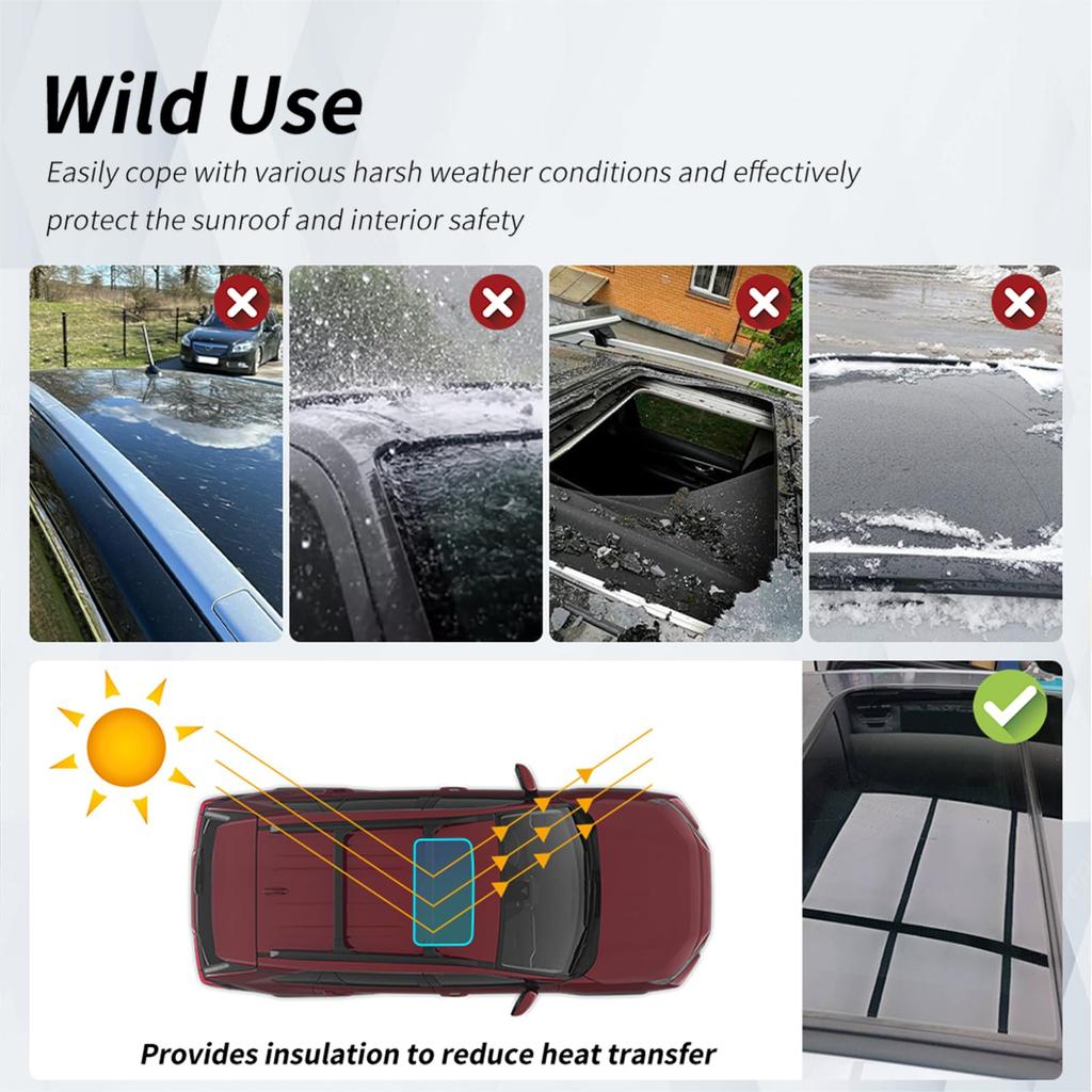 FDAIUN Auto Schiebedach TPU Schutz-Sonnenschutz für Toyota RAV4 Ultra Auto-Fensterfolie für Toyota RAV4 und PHV Auto-Wrap-Folie für verbessertes Außenlicht 1